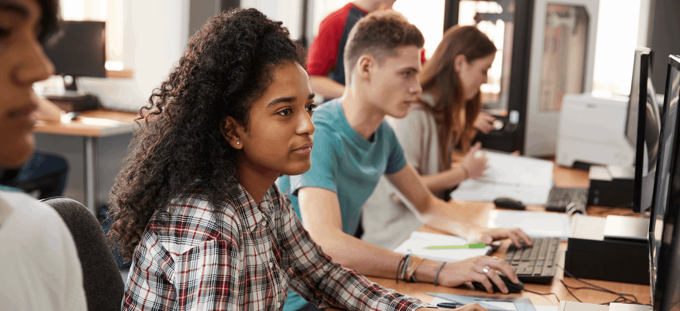 students taking assessment